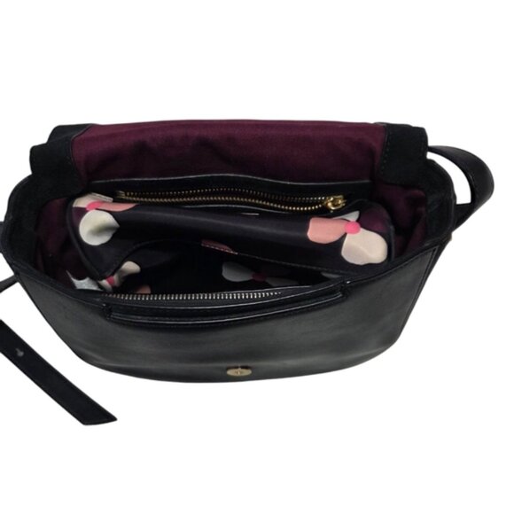 Elegant Brian Atwood Black Leather Crossbody Bag - Picture 6 of 16